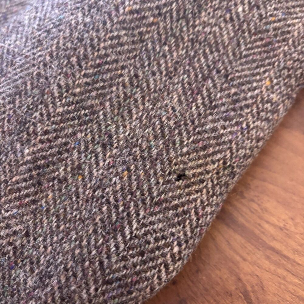 VTG Today's Man Woolmark Wool Tweed Size 41 Mens Sports Coat Blazer Jacket Brown - Picture 12 of 13